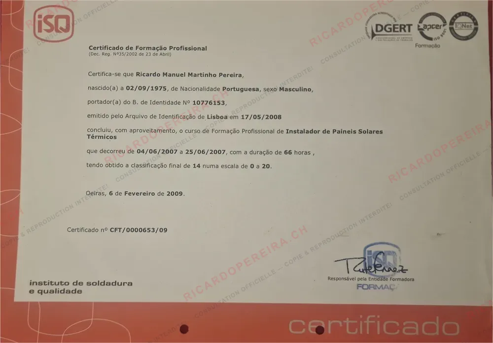 3. Accréditations Fédérales Suisses & ESTI — Archive visuelle et preuve technique #3
